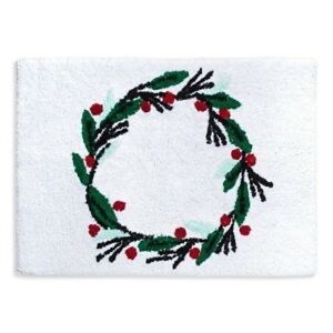 NWT Wondershop Holiday Bath Rug with Wreath design